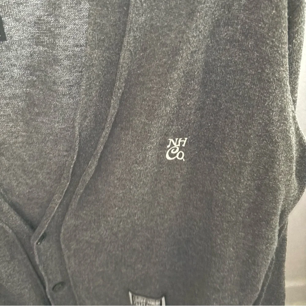 NEIGHBORHOOD Japan sz M Gray Light Weight Cardigan Vneck Long Sleeve - Picture 3 of 13